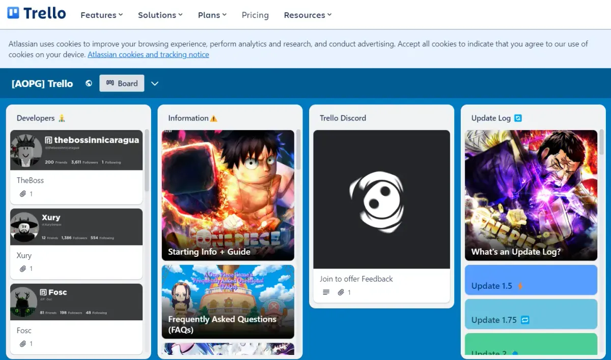 A One Piece Game (AOPG) Trello Link & Wiki [Official & Verified]